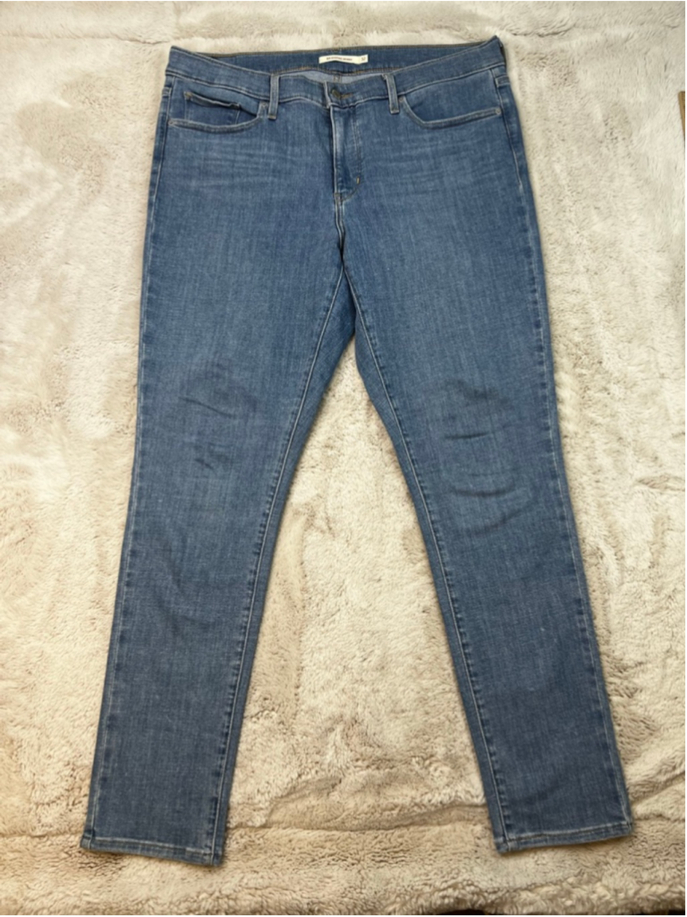 Levis 311 Shaping Skinny Jeans Size 32x30 Stretchy Medium Wash Blue Denim